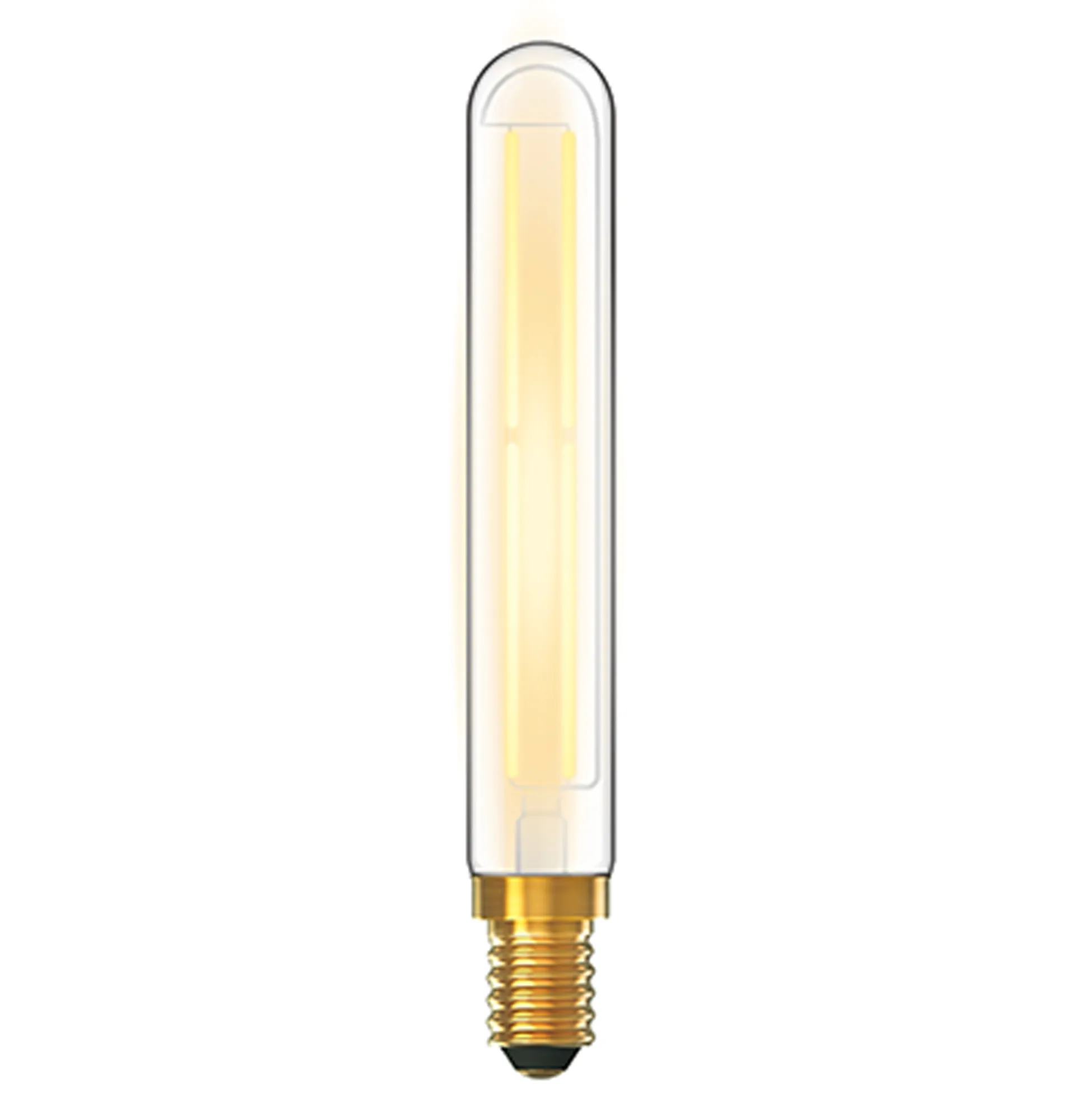 703391764  Classic Deco LED 185mm Tubular Line E14 4W Dimmable 2700K Clear